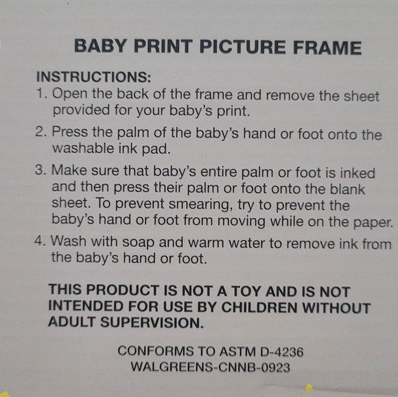 Baby Print picture frame - Picture 2 of 6